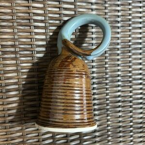 Handmade ceramic pottery drinking beer horn mug